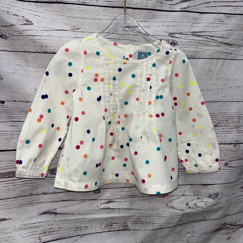 Gap Colorful Polka Dot Kids Shirt Size 2